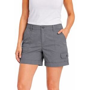 Social Standard Elastic Waist Shorts Men’s Gray Casual Size M/L